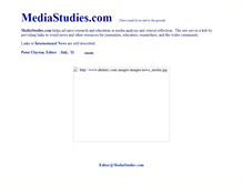 Tablet Screenshot of mediastudies.com